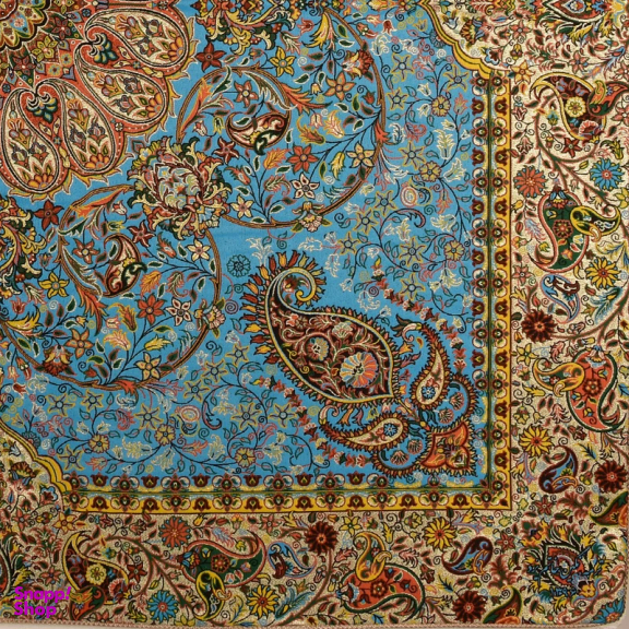 رومیزی ترمه نگین خاتم طرح افشاری کد 2