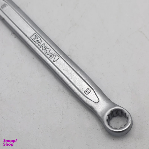 آچار یکسر تخت و یکسر رینگی تانوس مدل -SMT-TANOS-8MM-TAkht-ring سایز 8 میلی متر