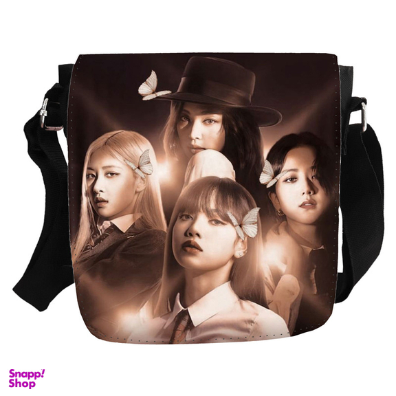 کیف رودوشی دخترانه مدل گروه موسیقی بلک پینک کد KD-00215