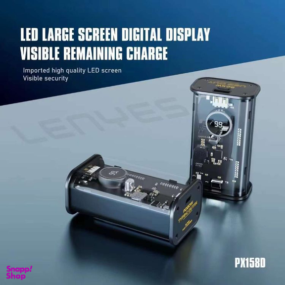 پاوربانک لنیز مدل PX1580 ظرفیت 10000 میلی‌ آمپر ساعت