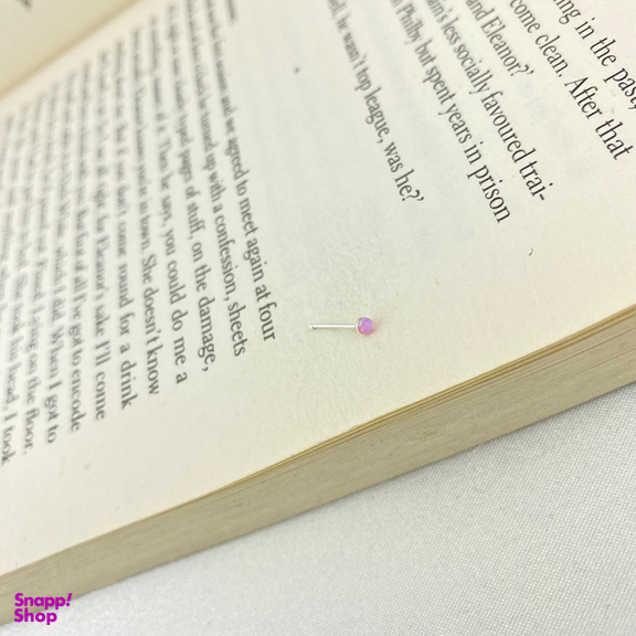 پیرسینگ نقره زنانه مدل اوپال کد P4185