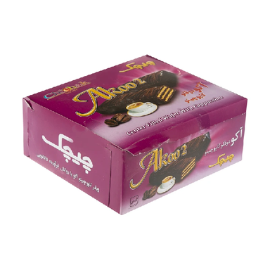 ویفر اکو دوقلو کاپوچینو چیچک بسته 12 عددی