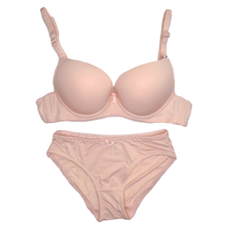 ست لباس زیر زنانه کد N-0008 رنگ کرم