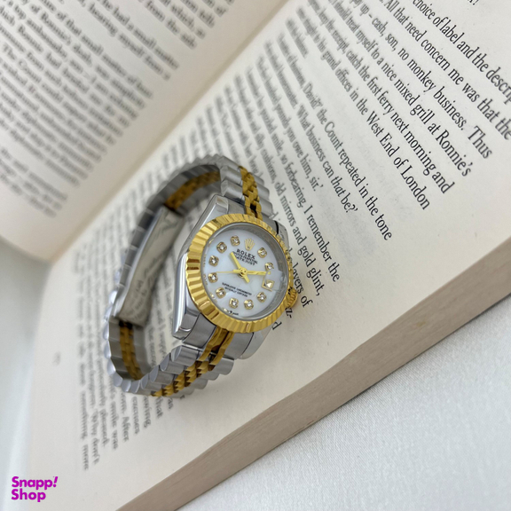 ساعت مچی عقربه ای زنانه مدل دیت جاست کد W4014
