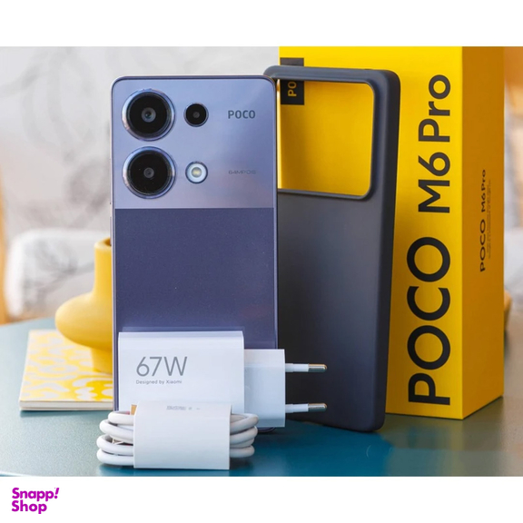 گوشی موبایل شیائومی مدل Poco M6 Pro 4G دو سیم کارت حافظه 256 گیگابایت رم 8 گیگابایت نسخه گلوبال