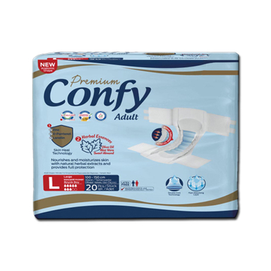 پوشک بزرگسال کانفی سایز LARGE بسته 20 عددی