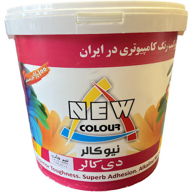 رنگ اکریلیک مشکی مات نیوکالر وزن 1 کیلوگرم