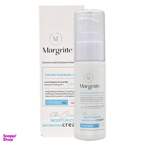 کرم مرطوب کننده و آبرسان مارگریت مدل SKIN CARE مناسب پوست های خشک و نرمال حجم 50 میلی لیتر