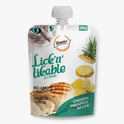 تشویقی پودینگ گربه Gnawlers طعم مرغ و آناناس وزن 100 گرم