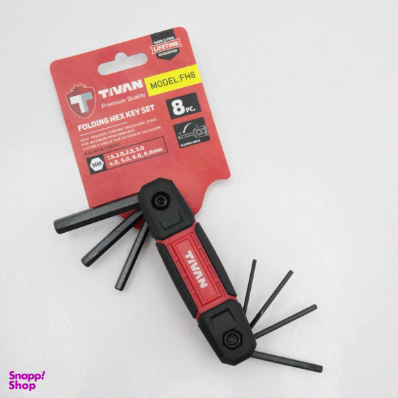 آچار آلن شش گوش تیوان مدل Yp-Fh8-8 Pc مجموعه 8 عددی