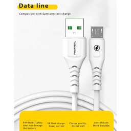 کابل تبدیل USB به MicroUSB پاواریال مدل DC-06M طول 1 متر