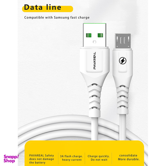 کابل تبدیل USB به MicroUSB پاواریال مدل DC-06M طول 1 متر