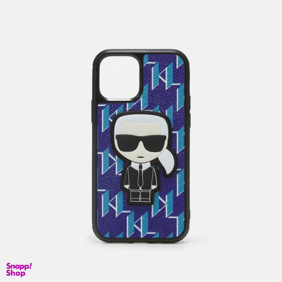 کاور موبایل طرح کارل لاگرفلد مدل Monogram Ikonik مناسب Iphone 13 Pro Max