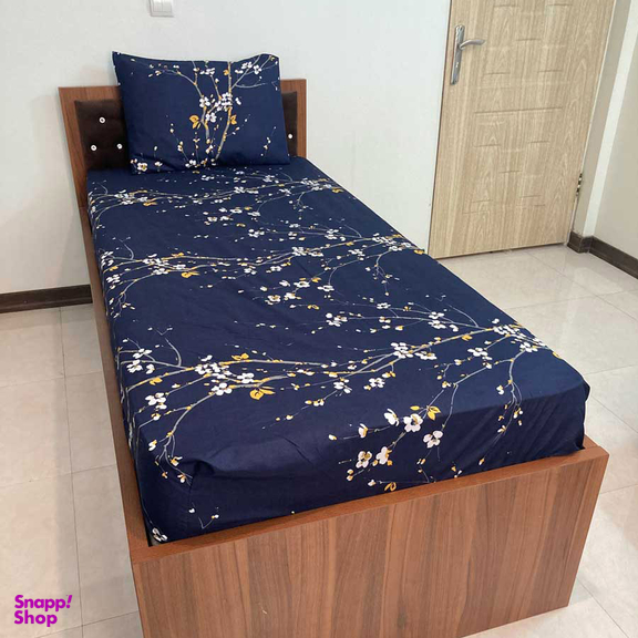 سرویس ملحفه مدل زنبق کد 008 یکنفره 2 تکه