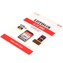 کارت حافظه SDXC لوتوس مدل Elite Pro کلاس 10 استاندارد UHS-I U3 سرعت 200mbps ظرفیت 128 گیگابایت