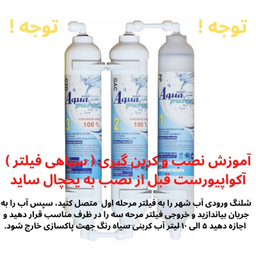 فیلتر تصفیه آب یخچال و فریزر آکوا پیورست مدل SF 3001 NEW مجموعه 3 عددی