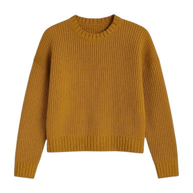 پلیور زنانه کد بافت زنانه کد ko01 رنگ زرد خردلی
