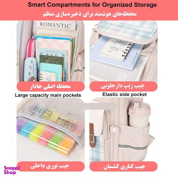 کوله پشتی مدرسه مدل ان بی وای کد 5237
