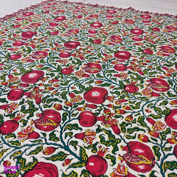 پارچه رومیزی قلمکار مدل یلدا کد 100