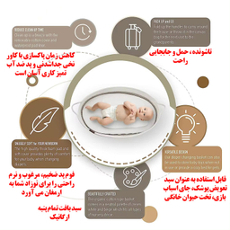 تشک تعویض نوزاد آبسکای کد 888