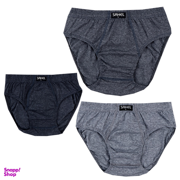 شورت مردانه ساحل مدل اسلیپ کد 199 بسته 3 عددی