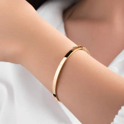 دستبند طلا 18 عیار زنانه مدل کارتیه کد 512 سایز 2