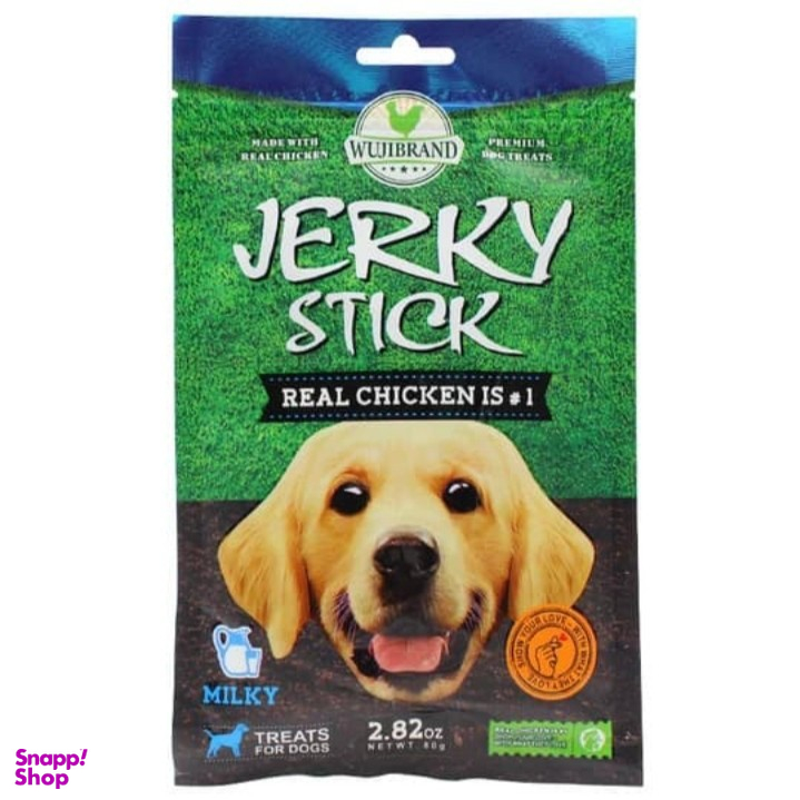 غذای خشک سگ jerky stick طعم شیر وزن 70 گرم
