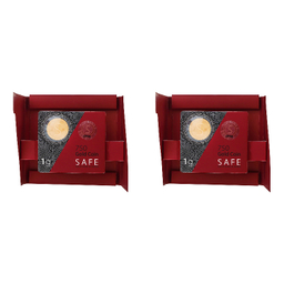 شمش گرمی طلا 18 عیار طلای سیف مدل S2 وزن 2 گرم - 2 عدد شمش 1 گرمی