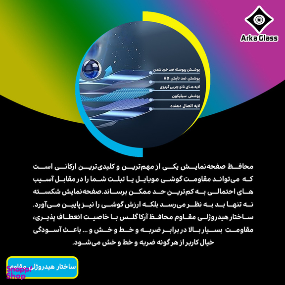 محافظ صفحه نمایش حریم شخصی آرکا گلس مدل Tough مناسب گوشی موبایل شیائومی Mi 11 Ultra