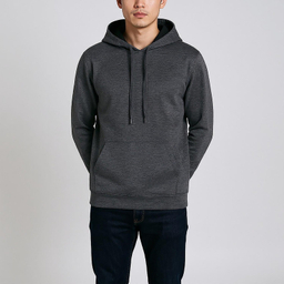 هودی مردانه آر اِن اِس مدل 12102288 رنگ طوسی