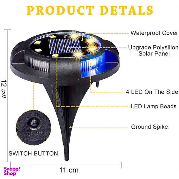 چراغ دفنی خورشیدی مدل C71 مجموعه 4 عددی