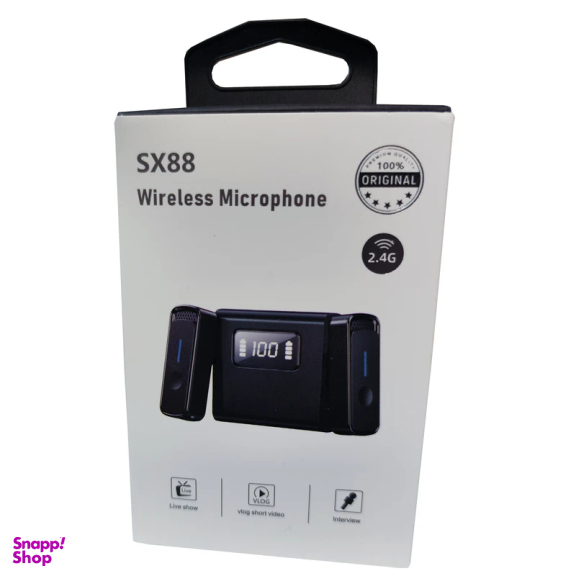 میکروفون بی سیم یقه ای مدل SX88 DUAL