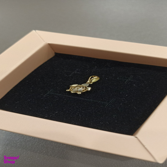 آویز گردنبند طلا 750 عیار زنانه طرح لاکپشت