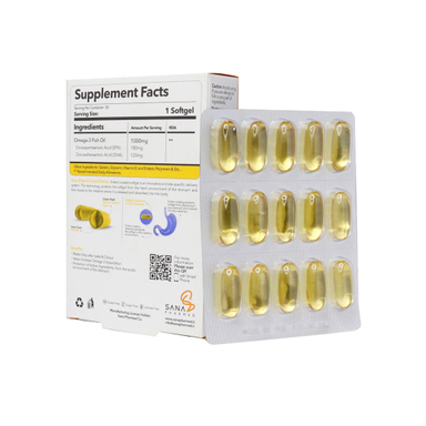 سافت ژل اسمارت امگا ساناویوا بسته 30 عددی