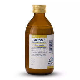 سوسپانسیون خوراکی منیزیم هیدروکسید لاکسی ژل 8% البرز دارو حجم 240 میلی لیتر