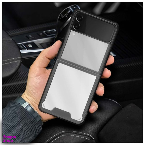 کاور فشن مدل clear مناسب برای گوشی موبایل سامسونگ Galaxy Z Flip3 5G