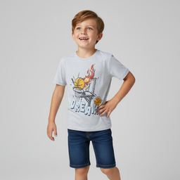 تیشرت آستین کوتاه پسرانه فیورلا مدل basketball dream کد 35062