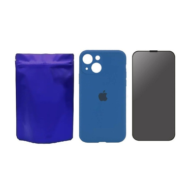 کاور گوشی موبایل مدل M-B Silicon طرح محافظ لنز دار مناسب اپل iPhone 15 به همراه محافظ صفحه نمایش Privacy