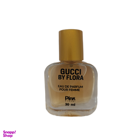 عطر جیبی زنانه پینک ویژوآل مدل Gucci BY Flora