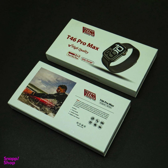 ساعت هوشمند ورنا مدل T46 Pro Max به همراه 3 بند و شارژر