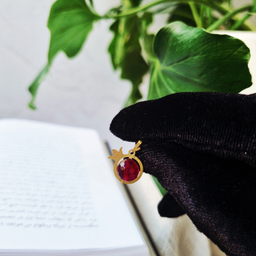 آویز گردنبند طلا 18 عیار زنانه گوزن مدل انار یلدا کد MG589