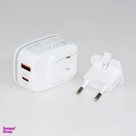 شارژر دیواری 20 وات کینگ استار مدل KW193i PD به همراه کابل لایتنینگ به USB-C