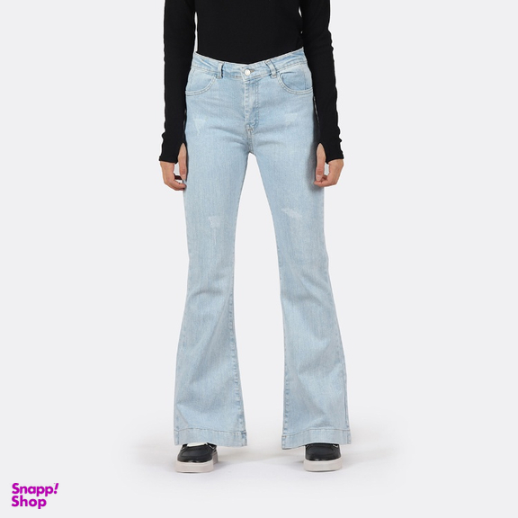 شلوار جین زنانه کد 596 رنگ آبی روشن