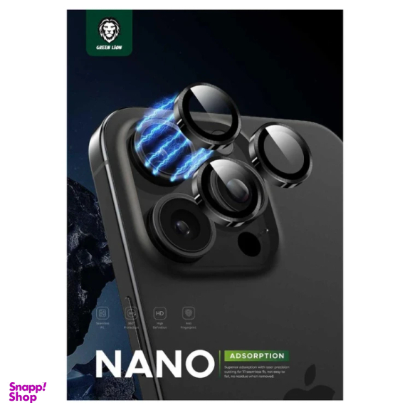 محافظ لنز دوربین گوشی موبایل گرین لاین مدل Classic Camera Lens مناسب اپل iPhone 16 Pro Max / Apple iPhone 16 Pro