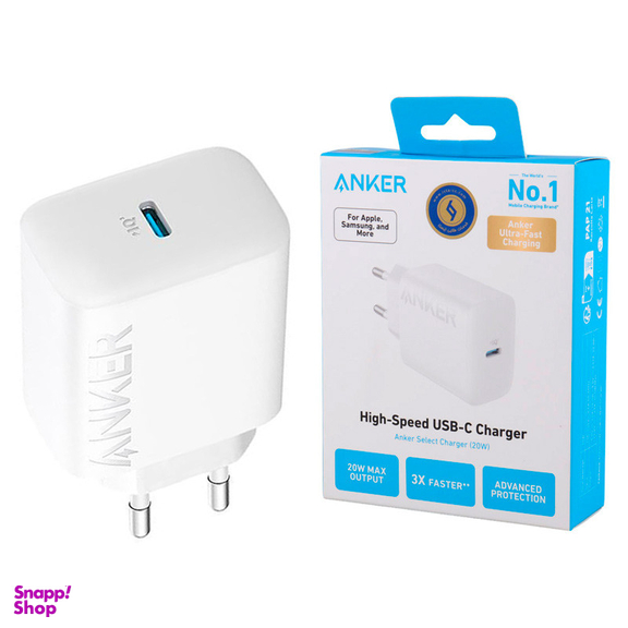 شارژر دیواری فست شارژ انکر مدل Select Charger A2347 3A 20W