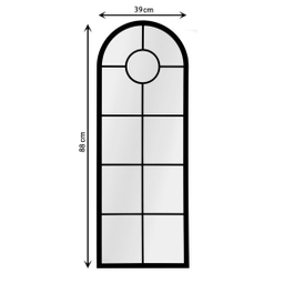 آینه سرویس بهداشتی الف مدل نیم قد ساغر
