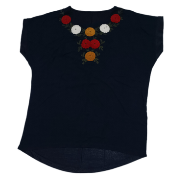 تیشرت زنانه کد 77543 رنگ سرمه ای