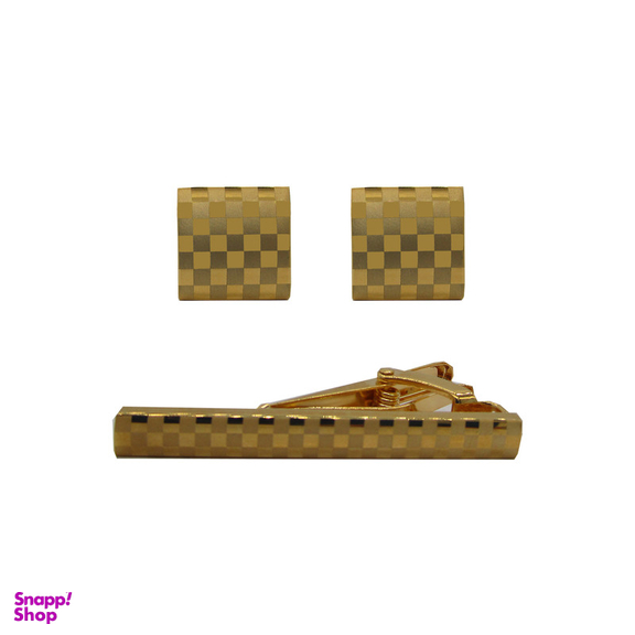 ست دکمه سردست و گیره کراوات مردانه زرکات مدل S203