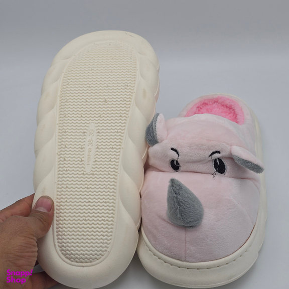 دمپایی حوله ای پاپا مدل پولیشی عروسکی کد 5677