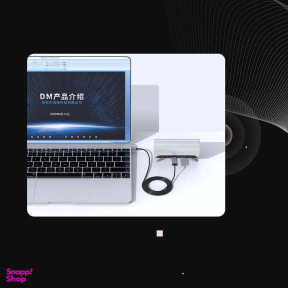 کابل تبدیل Type-C به HDMI دی ام مدل CHB024